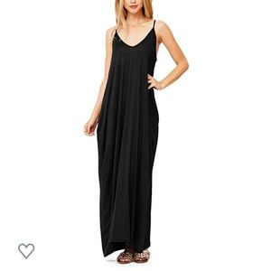 Black maxi dress